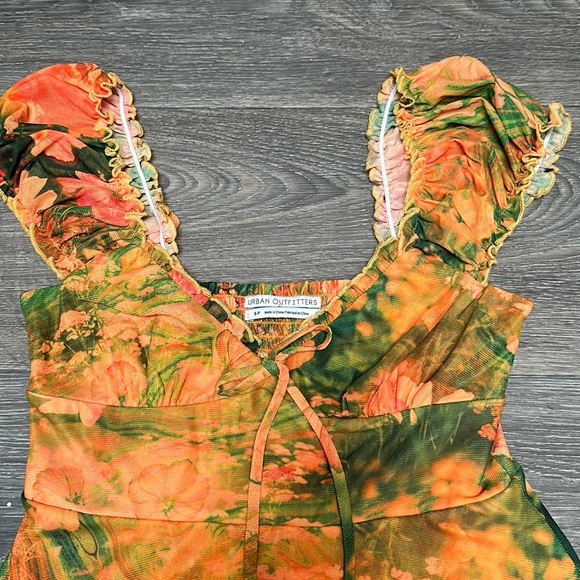 Floral UO Mini Dress - Picture 2 of 5